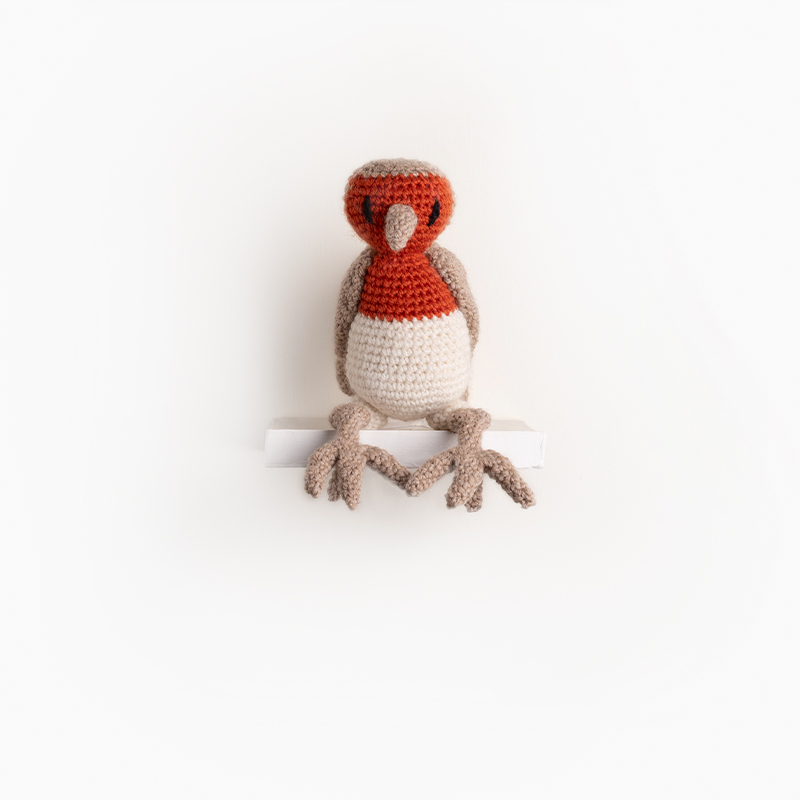 robin bird crochet amigurumi project pattern kerry lord Edward's menagerie